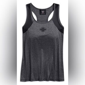 Harley-Davidson Women's Mesh Accent Sleeveless Tank Top Medium